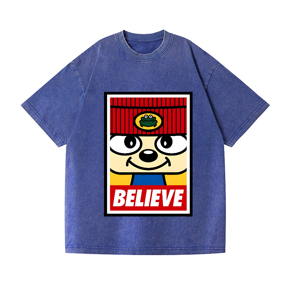PaRappa the Rapper Vintage Wash Japanese Design T-Shirt