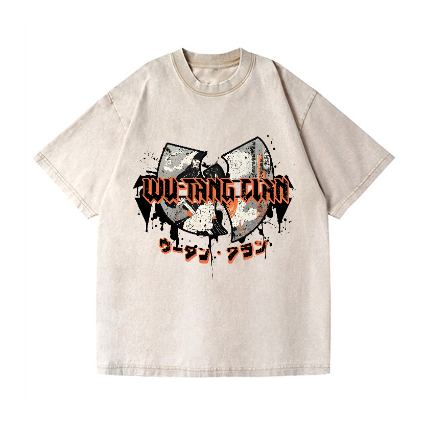 Wu Tang Clan Vintage Wash Japanese Design T-Shirt