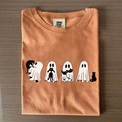 Comfort Colors Сute Ghost Cat T-shirt