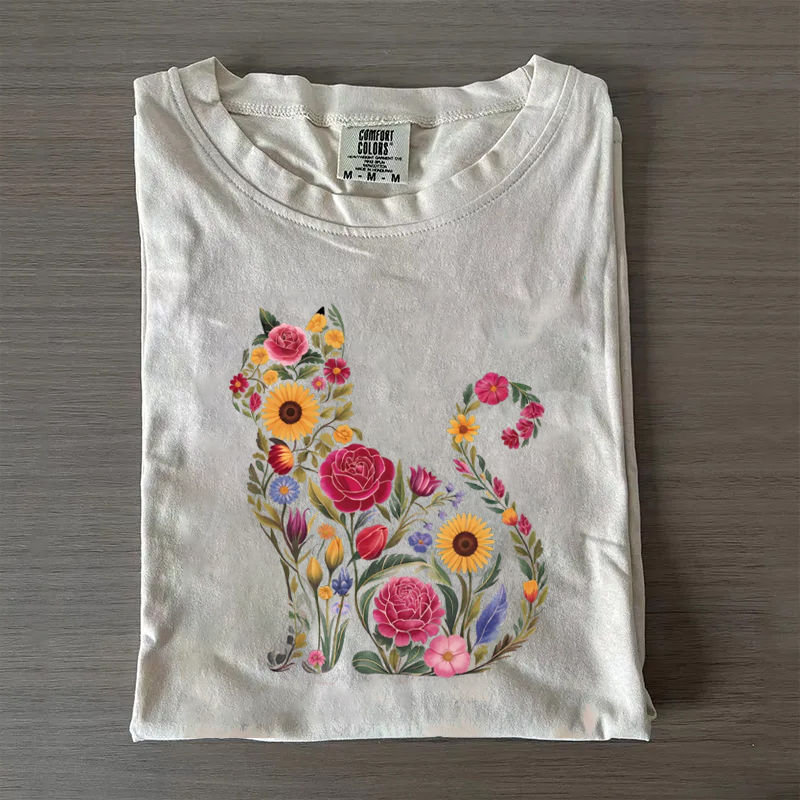 Wildflower Cat T-shirt