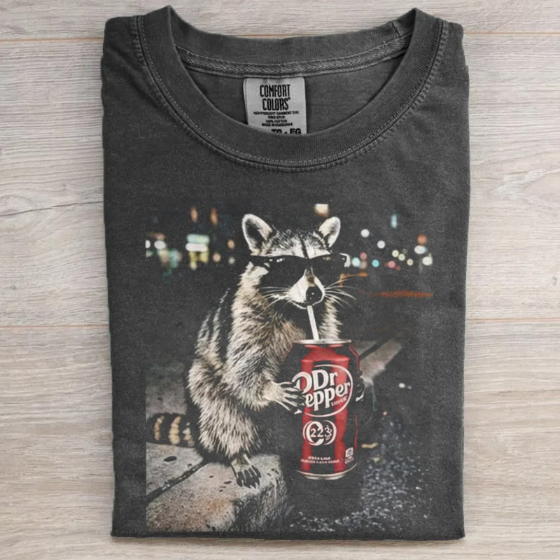 Cool Raccoon Graphic T-shirt