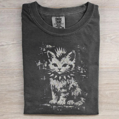 Vintage Funny Cat T-shirt