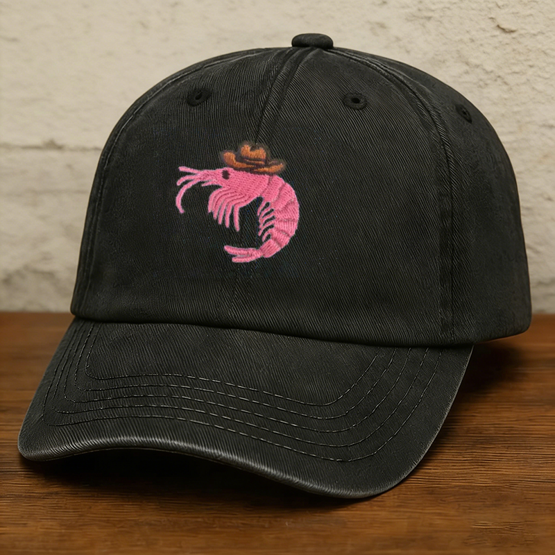 Embroidered Shrimp Cap