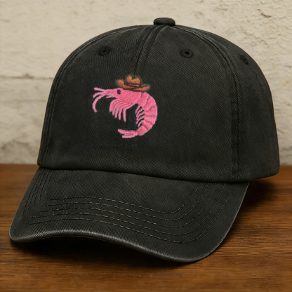 Embroidered Shrimp Cap