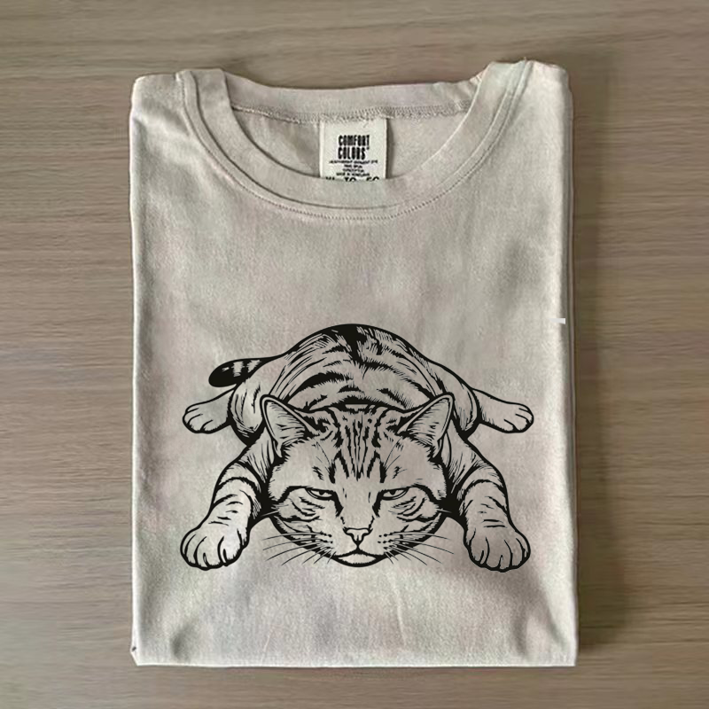 Funny Cat Meme Graphic T-shirt