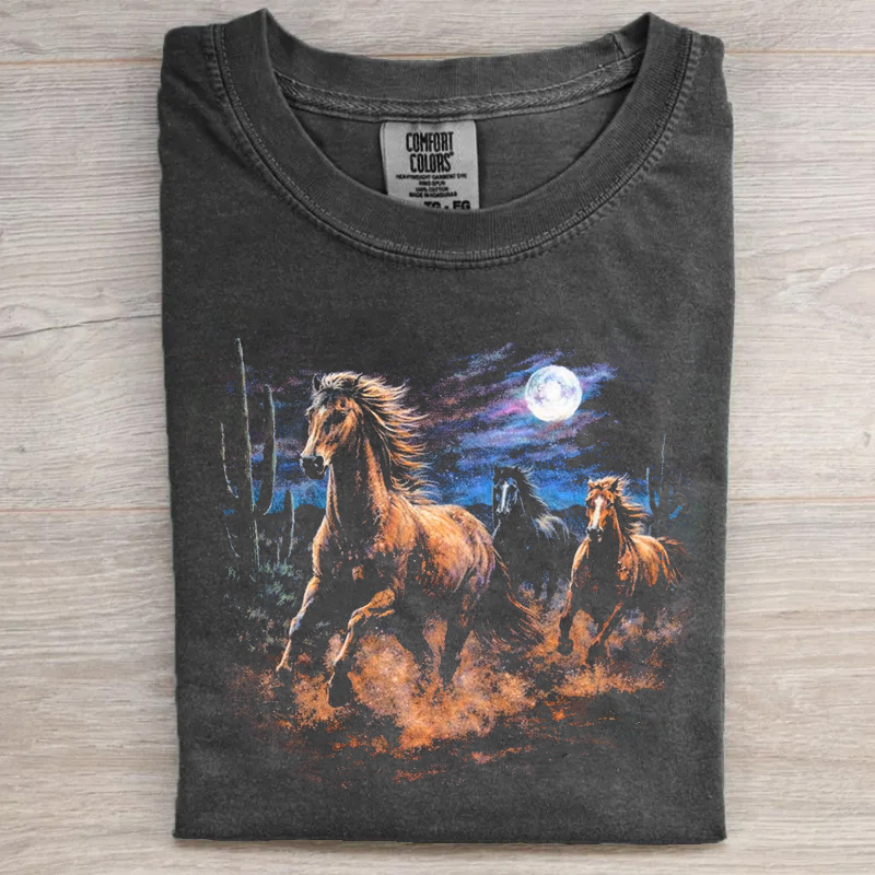 Wild Horses Vintage 90s Graphic T-shirt