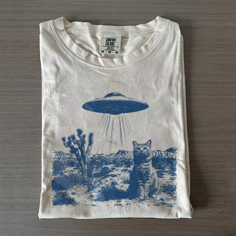 Cowboy Cat UFO T-shirt