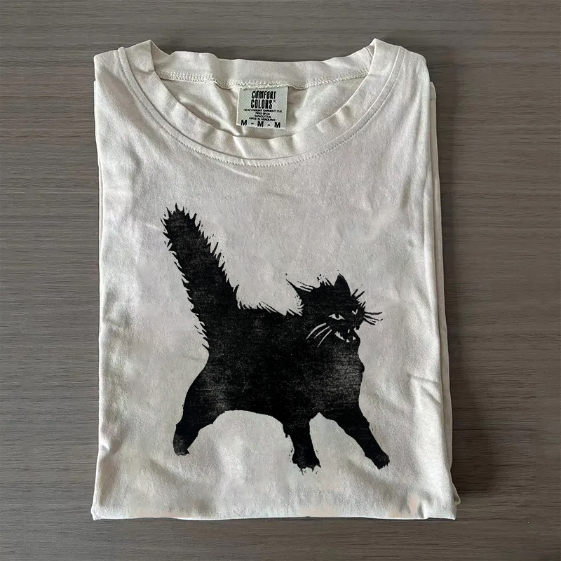 Angry Girl Lino  T-shirt