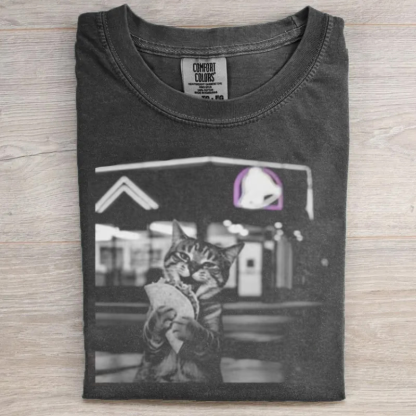 Funny Cat Eating Taco T-shirt