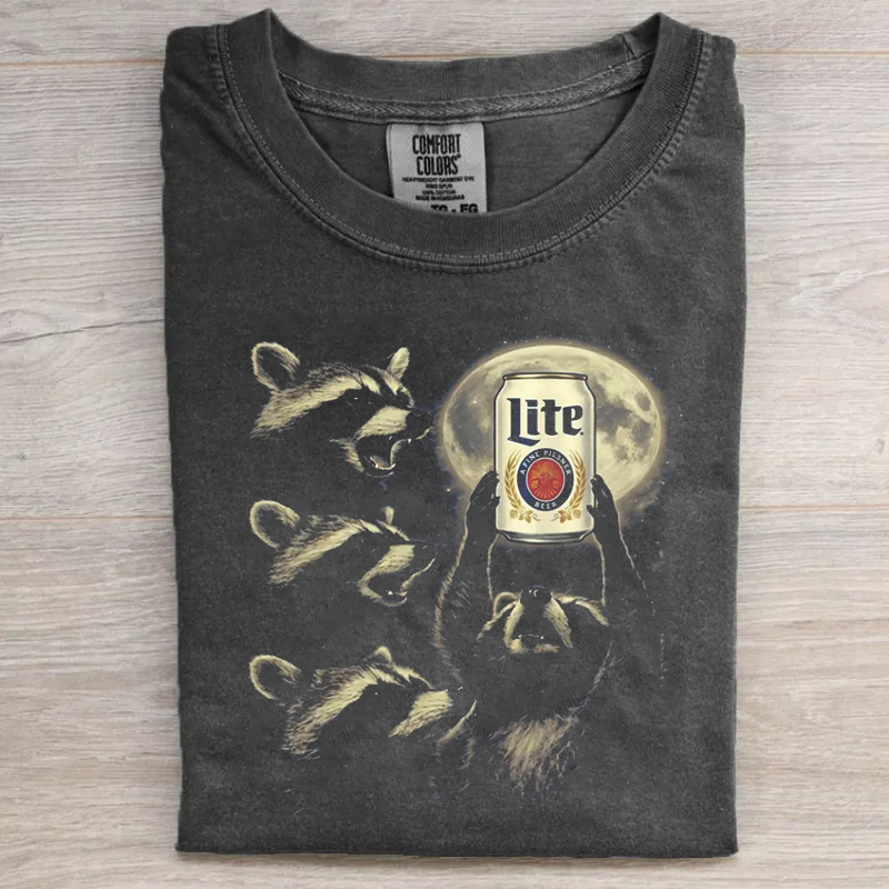Funny Raccoon Beer T-shirt