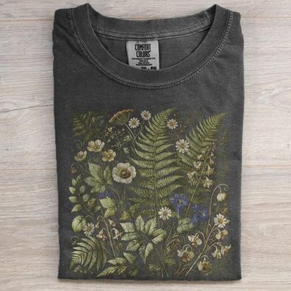 Vintage Botanical Fern Graphic T-shirt