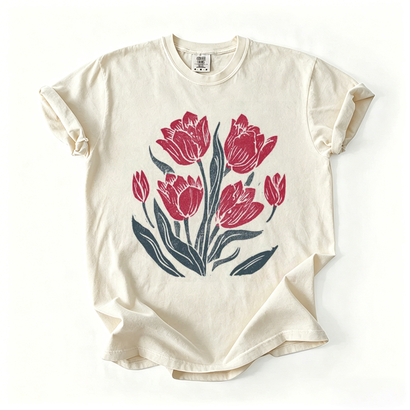 Retro Linocut T-shirt