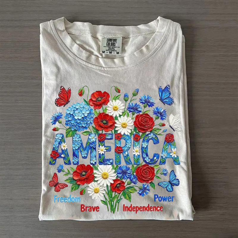 Patriotic Flower T-shirt