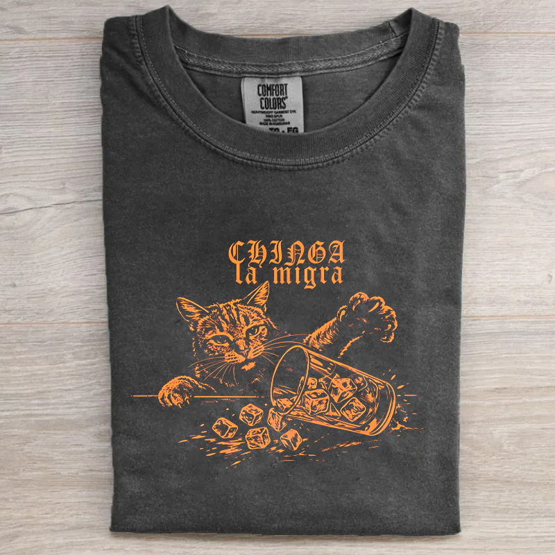 Chinga La Migra Cat T-shirt