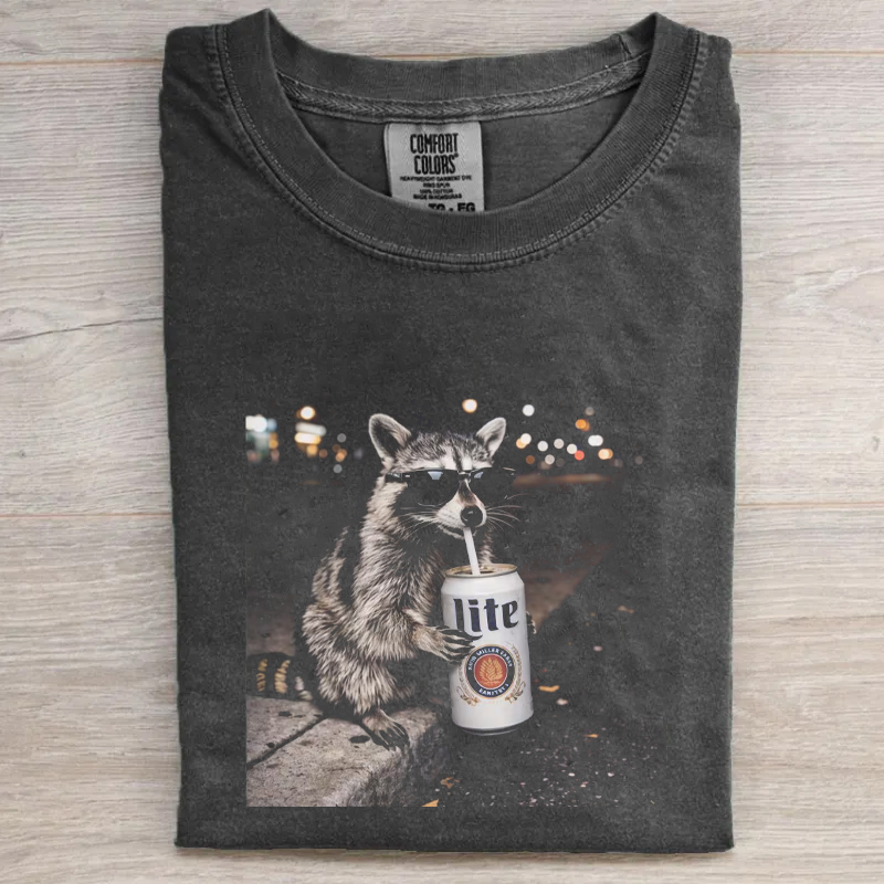 Cool Raccoon Graphic T-shirt
