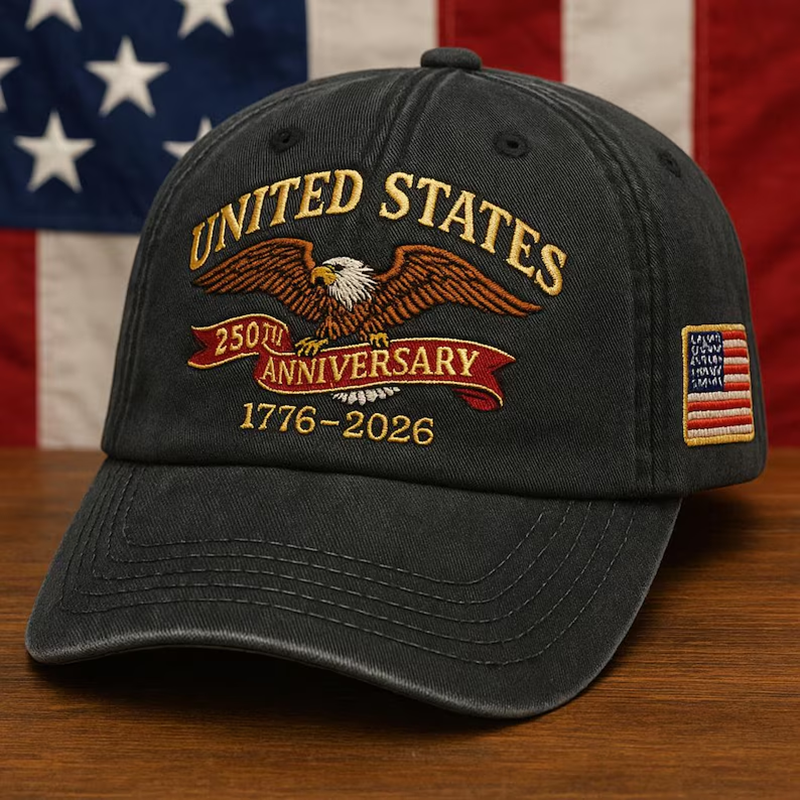 United States 250th Anniversary Embroidered Hat