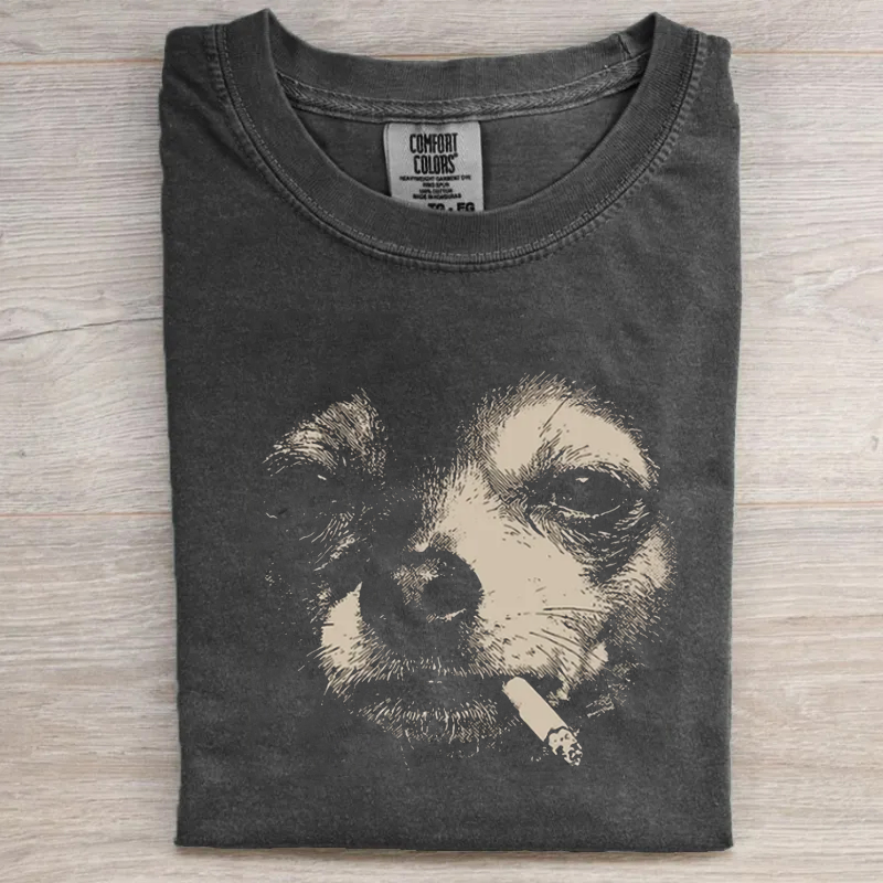 Smoking Chihuahua T-shirt