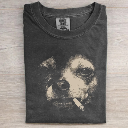 Smoking Chihuahua T-shirt