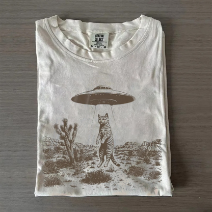 UFO Cat Western T-shirt