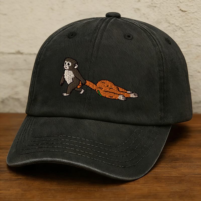 Punch Monkey Embroidered Cap
