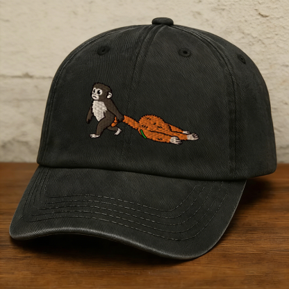 Punch Monkey Embroidered Cap