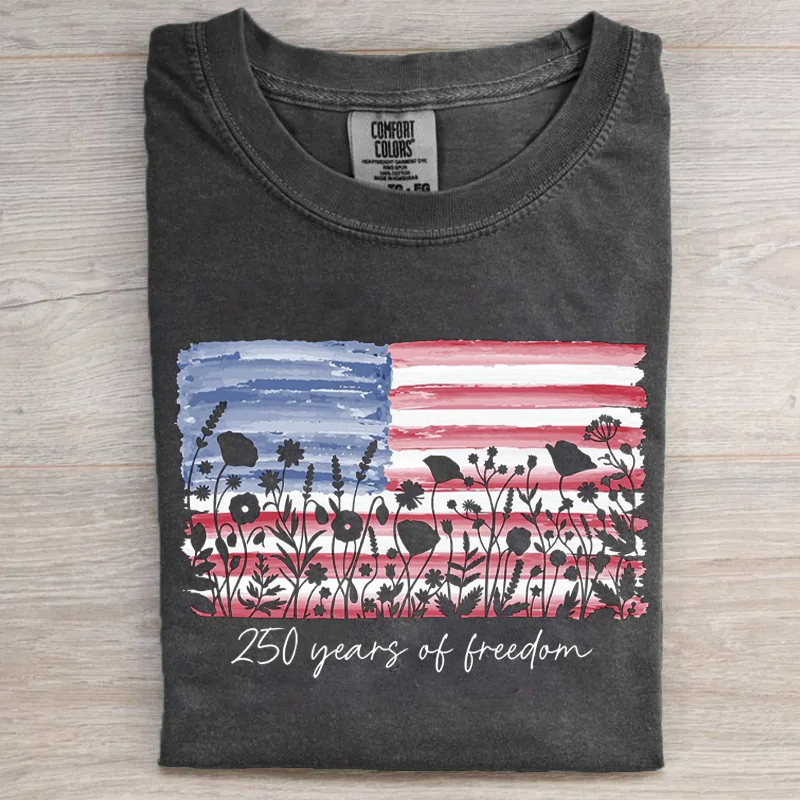 250 Years of Freedom Floral T-shirt