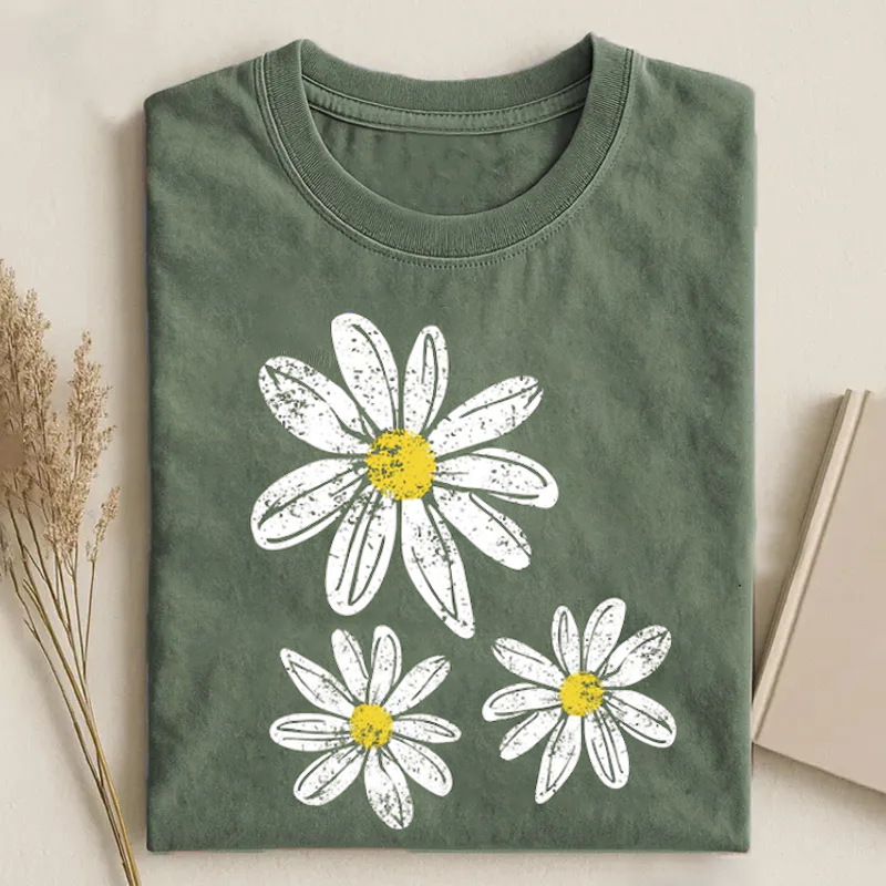 Boho Floral Graphic T-shirt