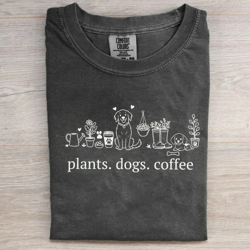 Plant and Dog Lover  T-shirt