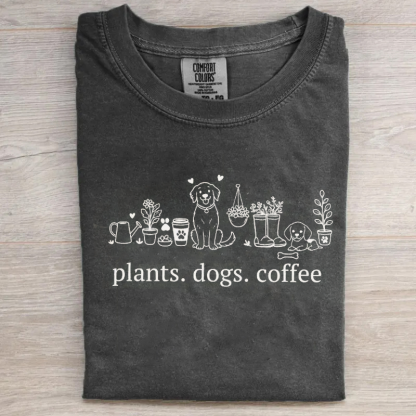 Plant and Dog Lover  T-shirt