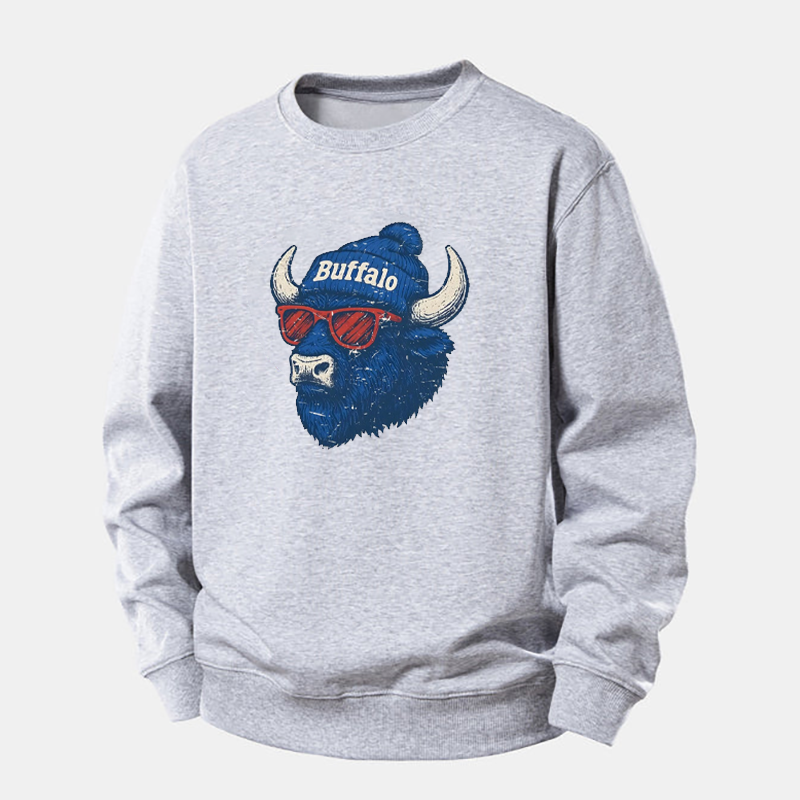Vintage Buffalo Football Mascot Sweatshirt