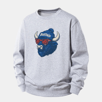 Vintage Buffalo Football Mascot Sweatshirt