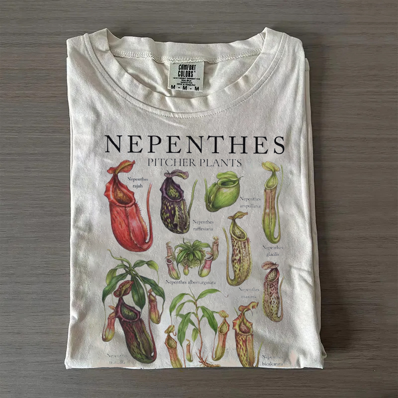 Retro Nepenthes Pitcher Plant T-shirt