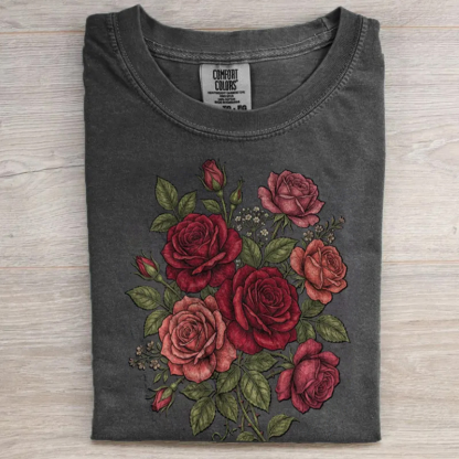 Retro Rose Graphic T-shirt