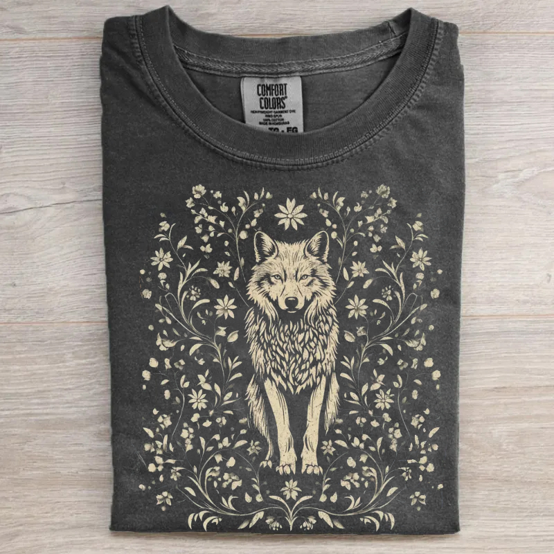 Floral Wolf T-shirt