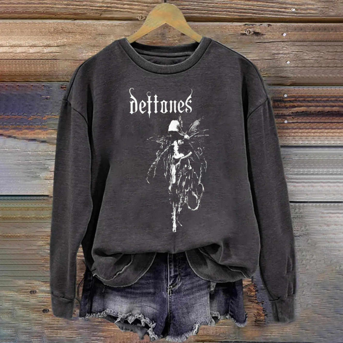 Vintage Gothic Graphic Sweatshirt