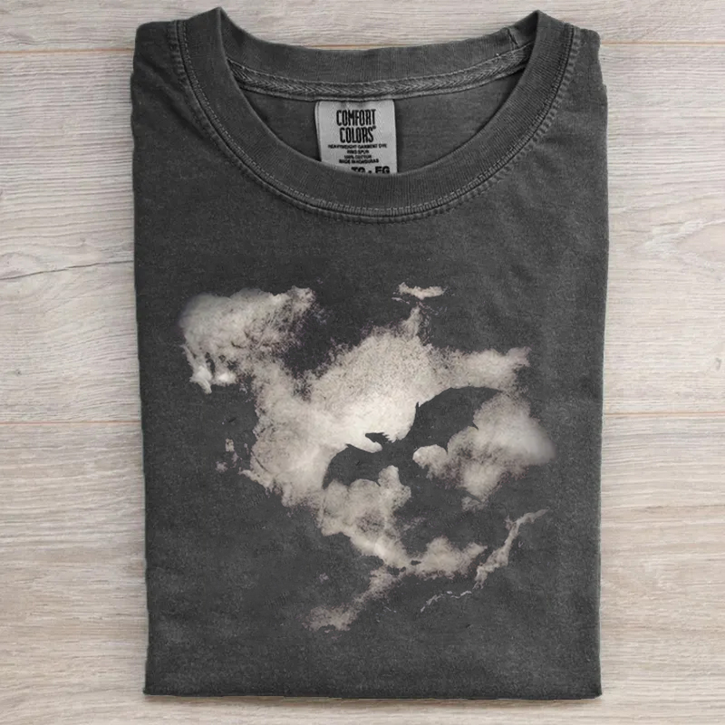 Dark Fantasy Dragon Clouds T-shirt