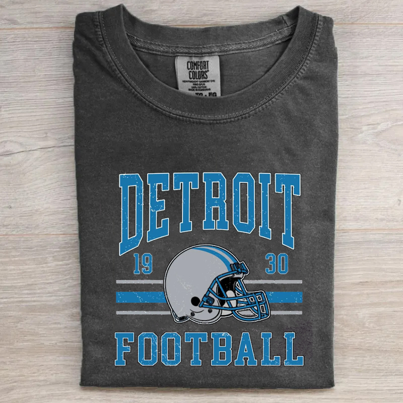Comfort Colors Detroit Football T-shirt