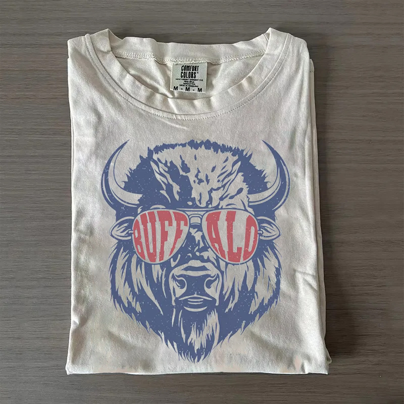 Vintage Buffalo Football Graphic T-shirt