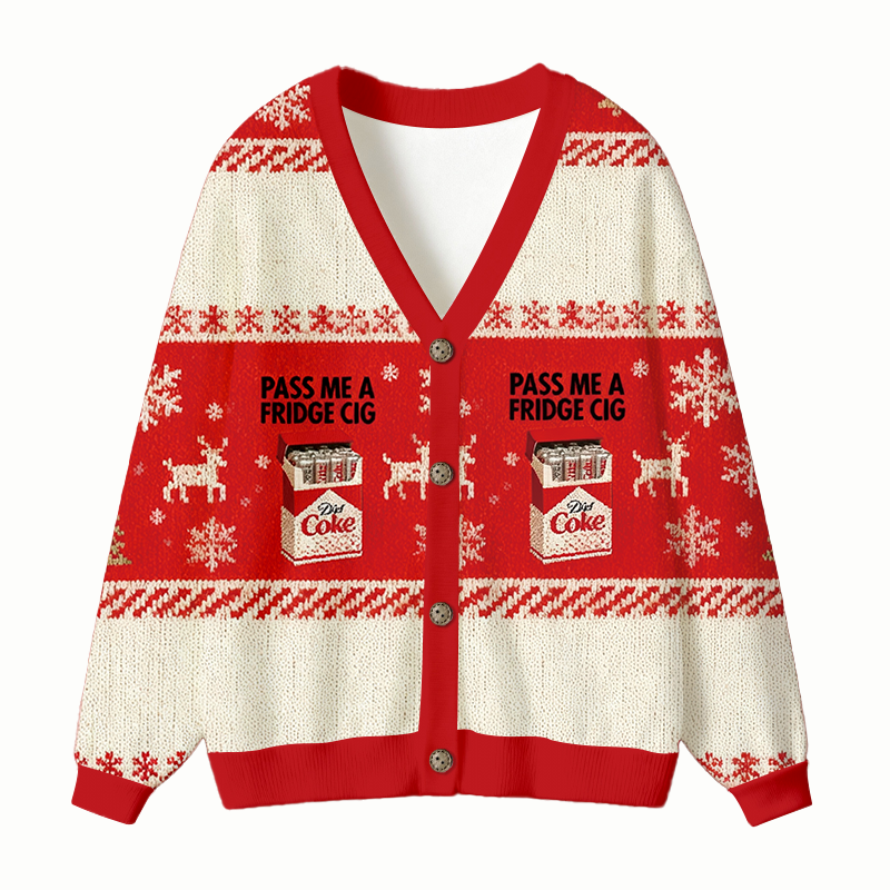 Tokyocanvas I Need A Diet Coke Ugly Cardigan Sweatshirt