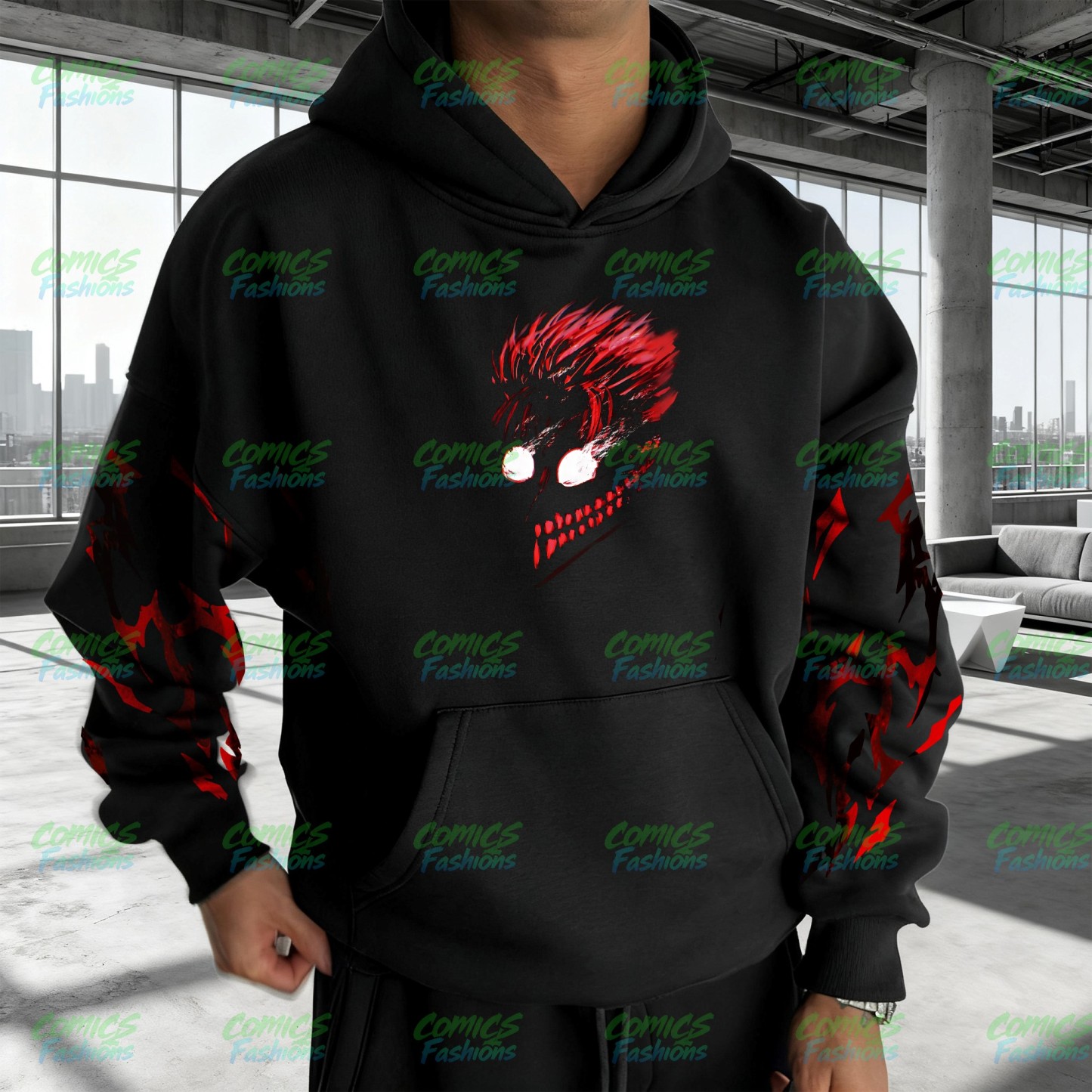 Unisex Anime Graphic Streetwear Wintage Plush Hoodie