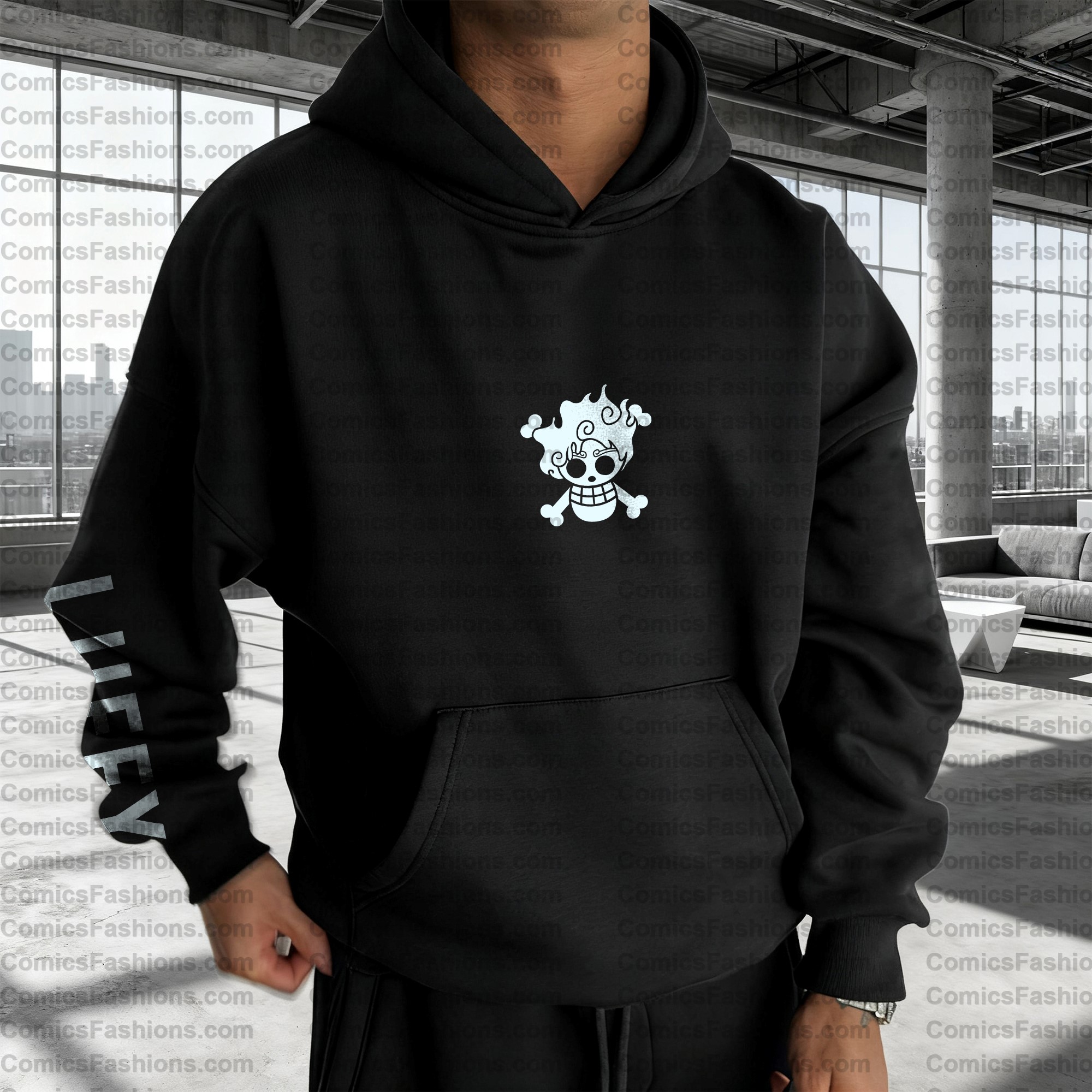 Unisex Anime Graphic Streetwear Vintage Hoodie