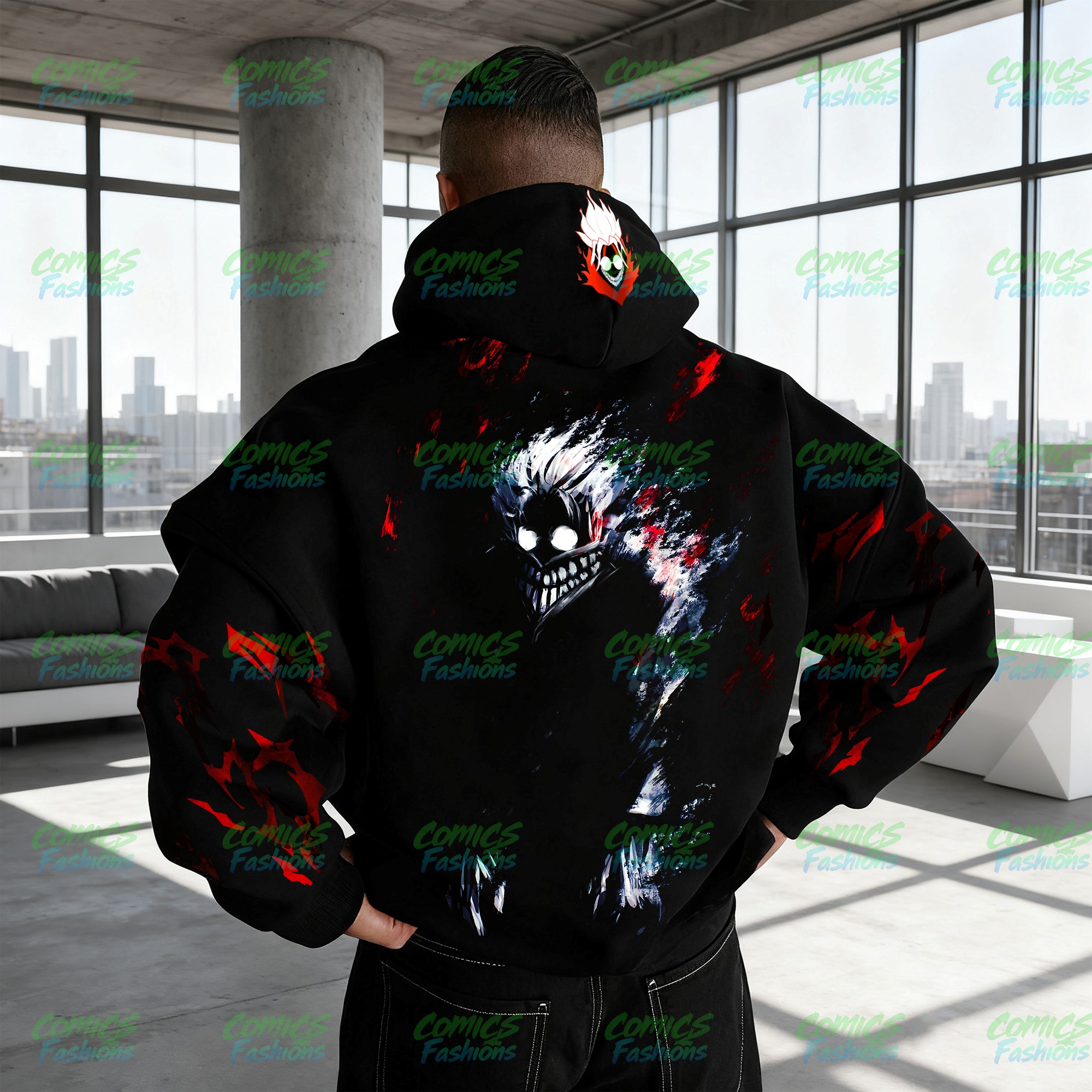 Unisex Anime Graphic Streetwear Wintage Plush Hoodie