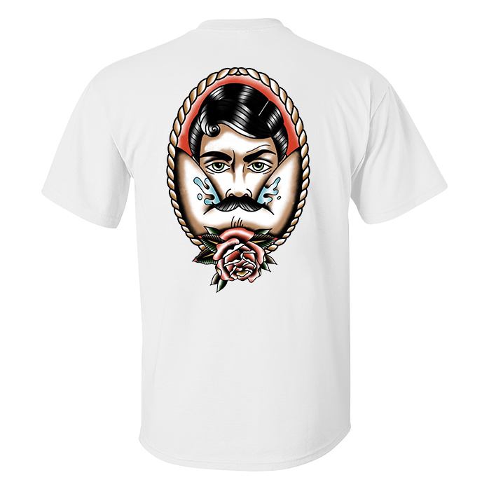 Vintage Rose Print Men's T-shirt