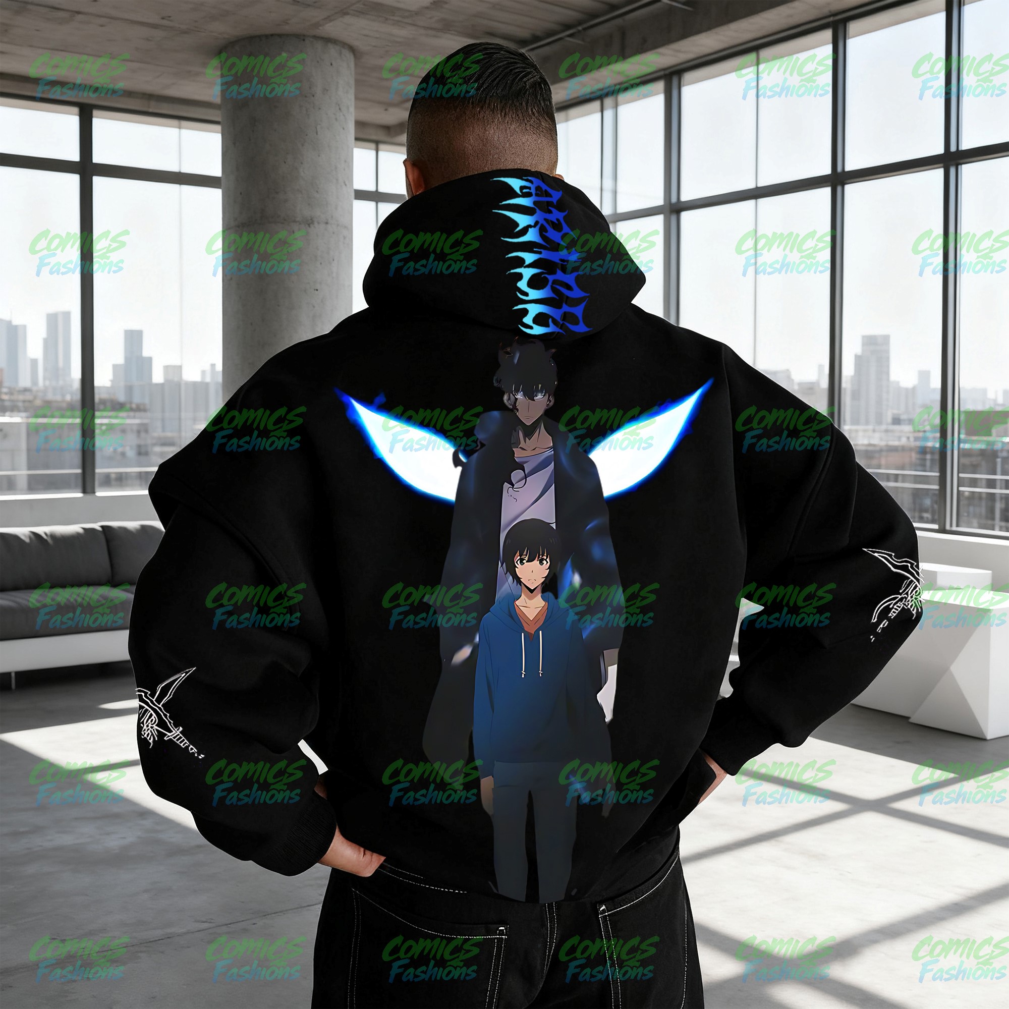 Unisex Anime Graphic Streetwear Wintage Plush Hoodie