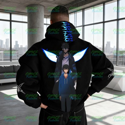 Unisex Anime Graphic Streetwear Wintage Plush Hoodie