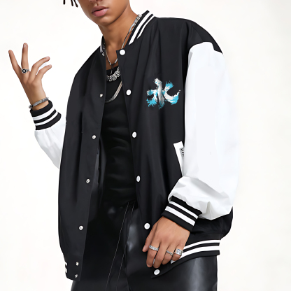 (Fleece-Lined Jacket)Spring And Autumn Unisex Casual Streetwear Fashion Jacket | Demon Slayer