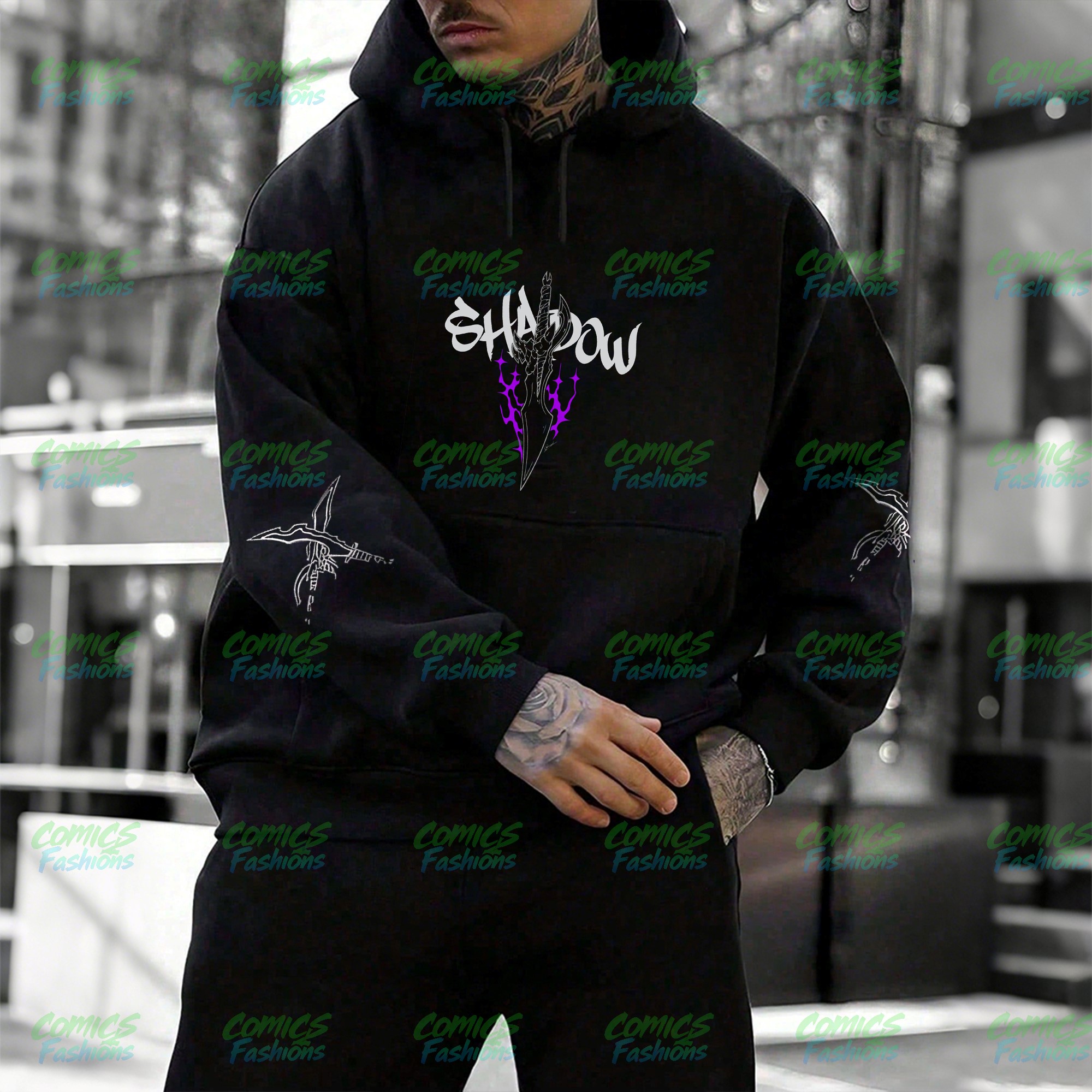 Unisex Anime Graphic Streetwear Wintage Plush Hoodie