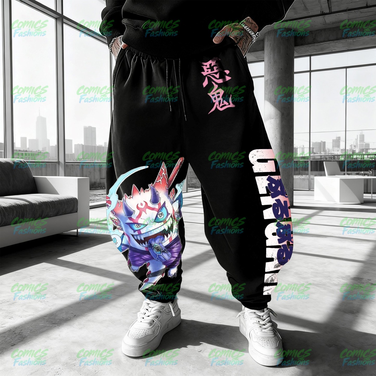Unisex Casual Anime Streetwear Pants