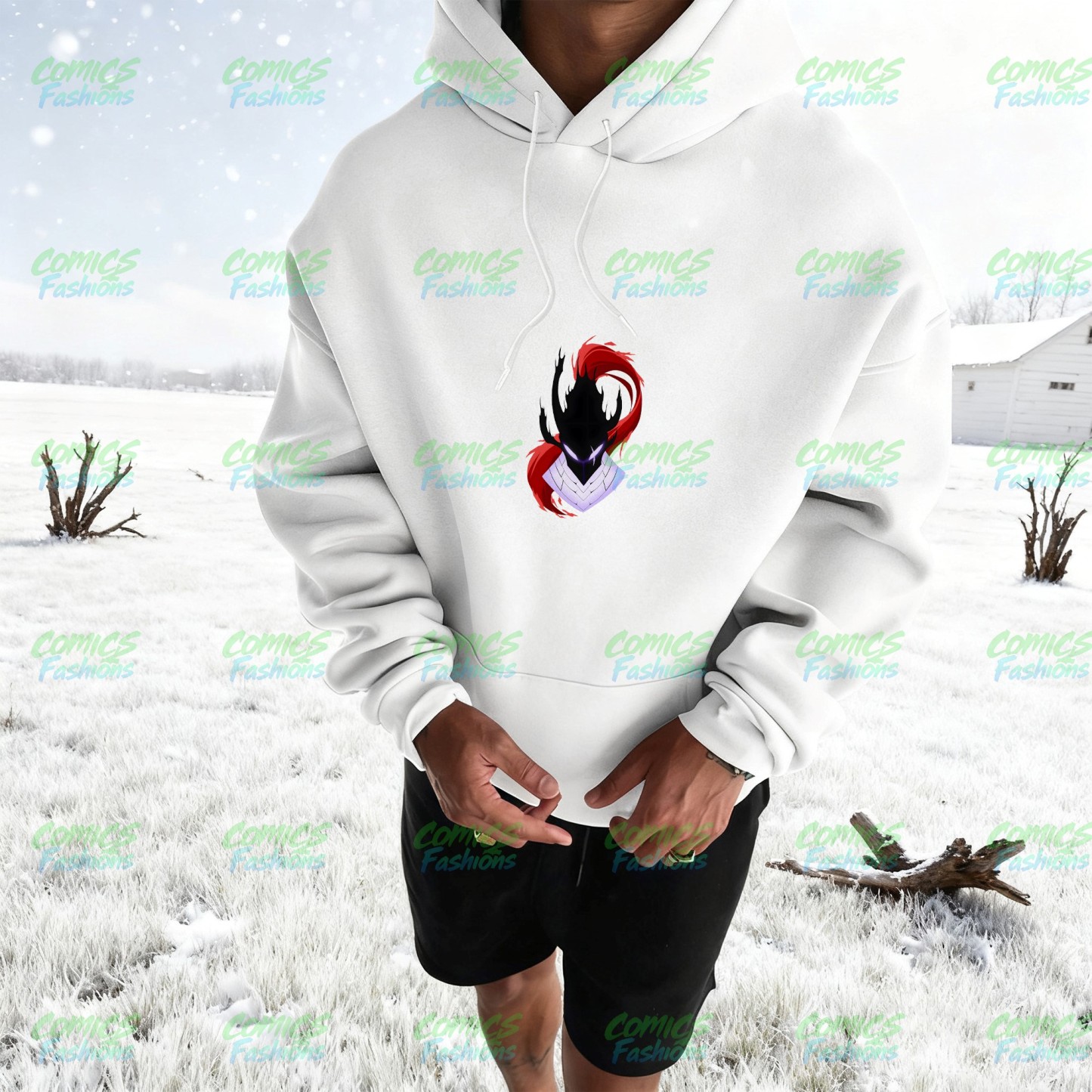 Unisex Anime Graphic Streetwear Wintage Plush Hoodie