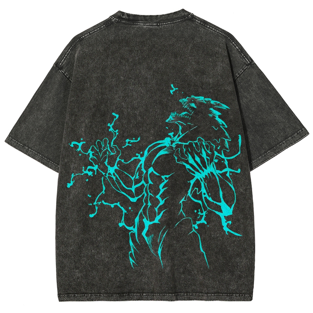 Kaiju No.8 Vintage Unisex Fit Washed T-Shirt 2505017598